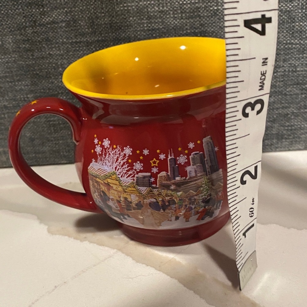 Chicago Christkindlmarket 2017 Holiday Mug Red German Market Collectible - Picture 9 of 9